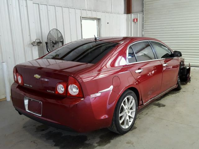 1G1ZE5EB8AF140935 - 2010 CHEVROLET MALIBU LTZ 红色 照片 4