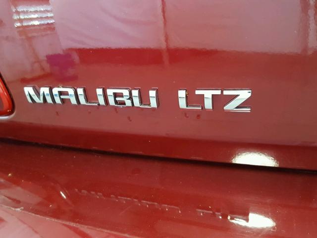 1G1ZE5EB8AF140935 - 2010 CHEVROLET MALIBU LTZ 红色 照片 9