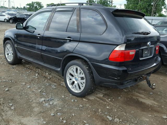 5UXFB33572LH31735 - 2002 BMW X5 4.4I BLACK photo 3