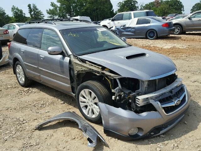 4S4BP63C694323192 - 2009 SUBARU OUTBACK GRAY photo 1