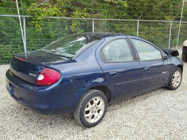 1P3ES46C7YD748791 - 2000 PLYMOUTH NEON BASE 蓝色 照片 4