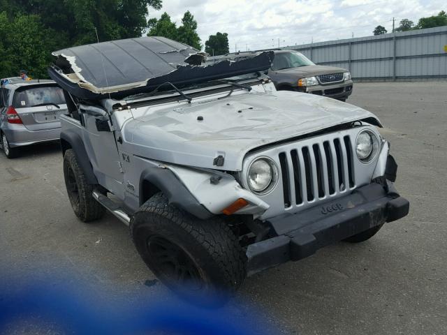 1J4FA39S96P711784 - 2006 JEEP WRANGLER X GRAY photo 1