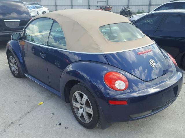 3VWPF31Y06M330243 - 2006 VOLKSWAGEN NEW BEETLE 蓝色 照片 3