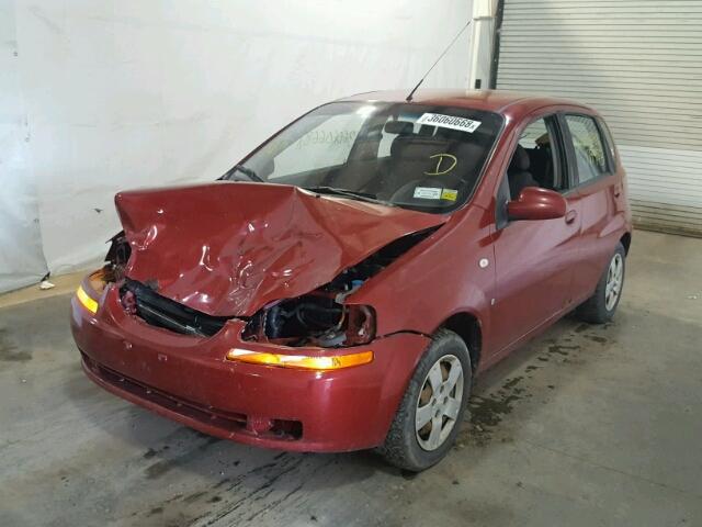 KL1TD66658B081004 - 2008 CHEVROLET AVEO BASE Qırmızı foto 2