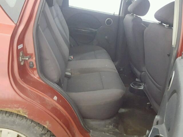 KL1TD66658B081004 - 2008 CHEVROLET AVEO BASE Qırmızı foto 6