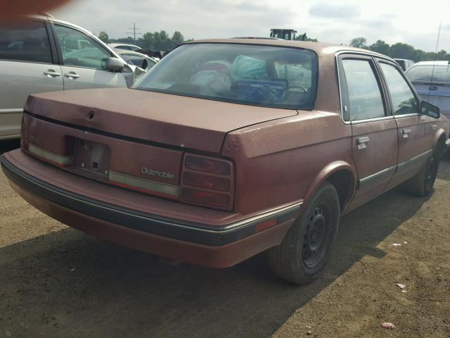 2G3AL54N8M2360930 - 1991 OLDSMOBILE CUTLASS CI BURGUNDY photo 4