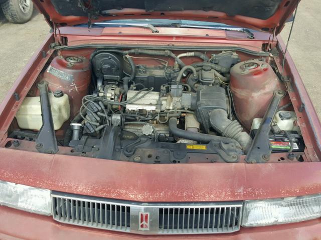 2G3AL54N8M2360930 - 1991 OLDSMOBILE CUTLASS CI BURGUNDY photo 7