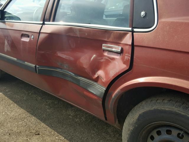 2G3AL54N8M2360930 - 1991 OLDSMOBILE CUTLASS CI BURGUNDY photo 9