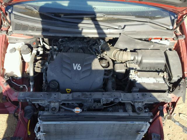 KNDMH4C73C6432402 - 2012 KIA SEDONA EX BURGUNDY photo 7