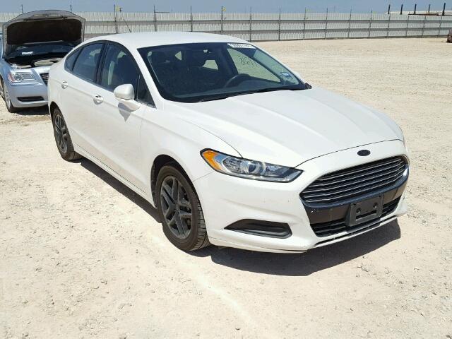 3FA6P0HD7ER377113 - 2014 FORD FUSION SE WHITE photo 1