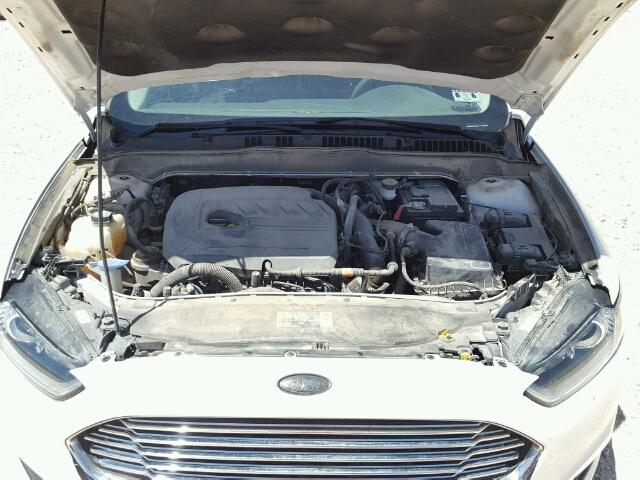 3FA6P0HD7ER377113 - 2014 FORD FUSION SE WHITE photo 7