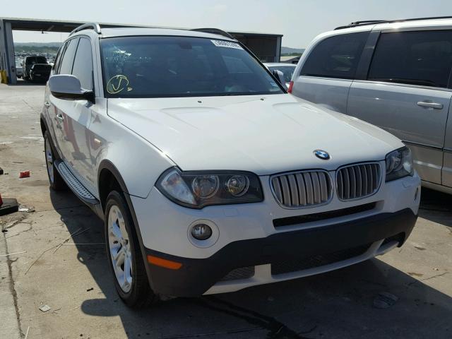 WBXPC9C49AWJ38758 - 2010 BMW X3 XDRIVE3 WHITE photo 1