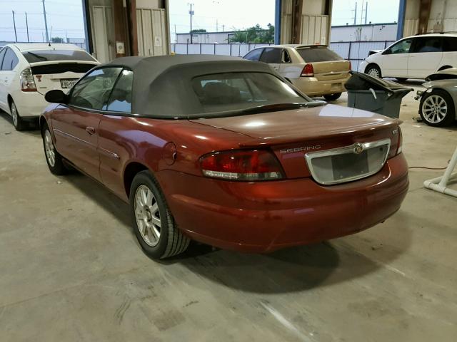 1C3EL75R15N688215 - 2005 CHRYSLER SEBRING GT RED photo 3