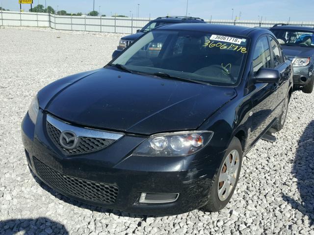 JM1BK12F681154955 - 2008 MAZDA 3 I BLACK photo 2