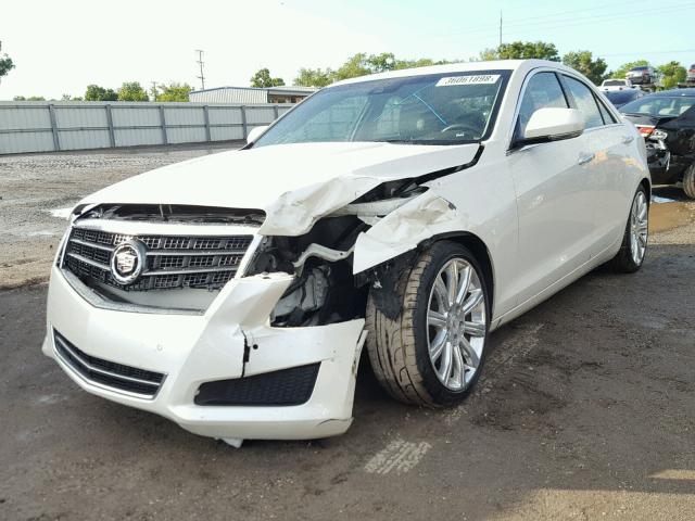 1G6AB5SA0D0123923 - 2013 CADILLAC ATS LUXURY WHITE photo 2