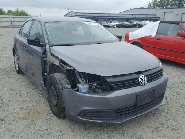 3VW2K7AJ9EM249126 - 2014 VOLKSWAGEN JETTA BASE 灰色 照片 1