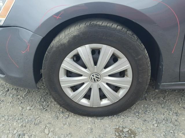 3VW2K7AJ9EM249126 - 2014 VOLKSWAGEN JETTA BASE 灰色 照片 9