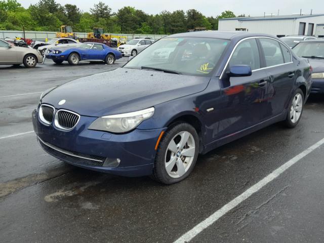 WBANV13578CZ55938 - 2008 BMW 528 XI BLUE photo 2