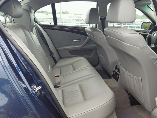 WBANV13578CZ55938 - 2008 BMW 528 XI BLUE photo 6