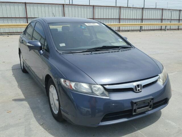 JHMFA36248S020171 - 2008 HONDA CIVIC BLUE photo 1