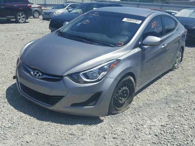 KMHDH4AE7GU504782 - 2016 HYUNDAI ELANTRA SE GRAY photo 2