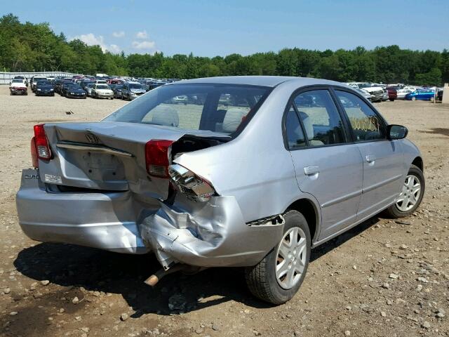 2HGES15583H612636 - 2003 HONDA CIVIC LX SILVER photo 4