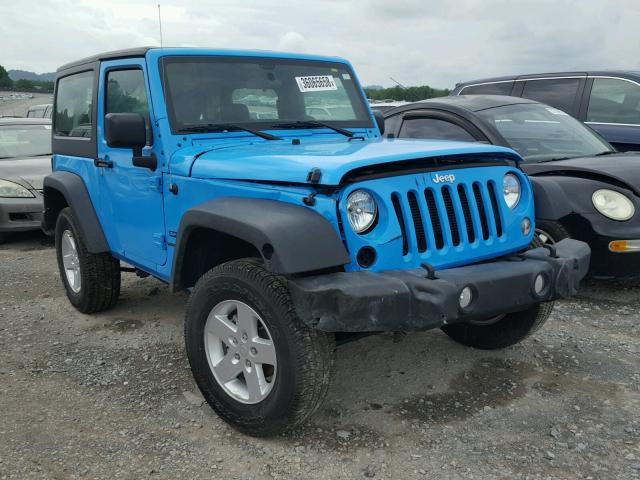 1C4AJWAG4HL678826 - 2017 JEEP WRANGLER S BLUE photo 1