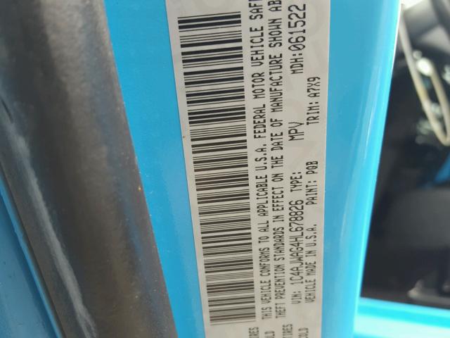 1C4AJWAG4HL678826 - 2017 JEEP WRANGLER S BLUE photo 10