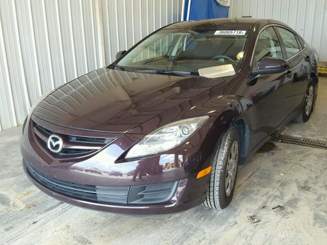 1YVHZ8BH7A5M50298 - 2010 MAZDA 6 I BURGUNDY photo 2