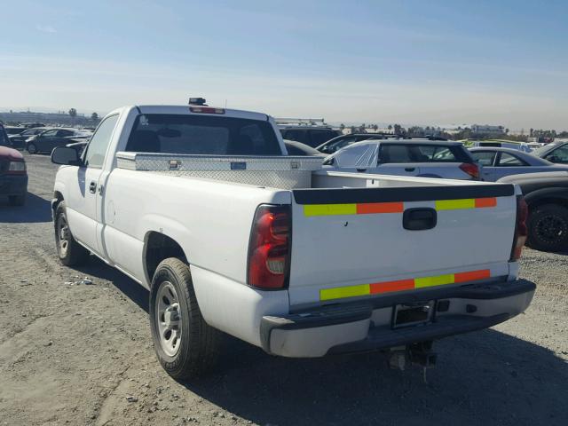 1GCEC14V97Z113654 - 2007 CHEVROLET SILVERADO WHITE photo 3