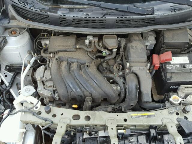 3N1CN7AP4CL909324 - 2012 NISSAN VERSA SILVER photo 7