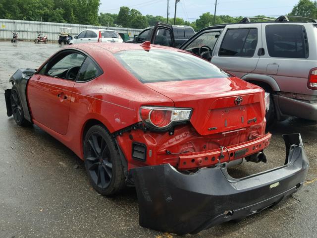 JF1ZNAA18F9707623 - 2015 TOYOTA SCION FR-S 红色 照片 3