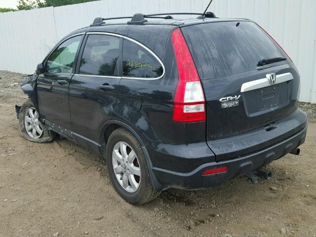 5J6RE48527L012847 - 2007 HONDA CR-V EX BLACK photo 3