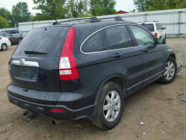 5J6RE48527L012847 - 2007 HONDA CR-V EX BLACK photo 4