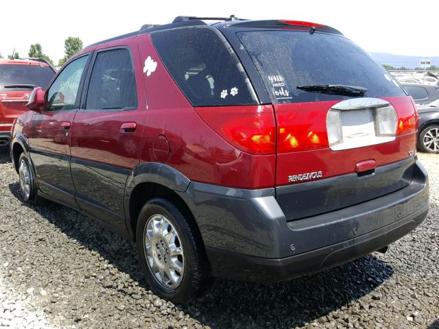 3G5DB03E25S554537 - 2005 BUICK RENDEZVOUS MAROON photo 3