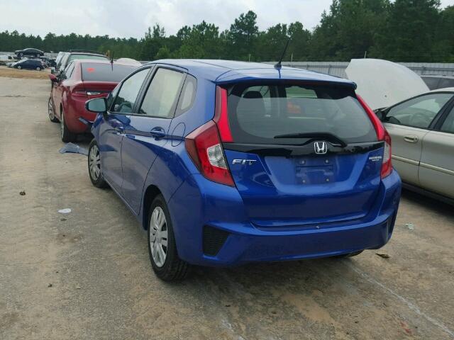 JHMGK5H58GX017974 - 2016 HONDA FIT LX BLUE photo 3