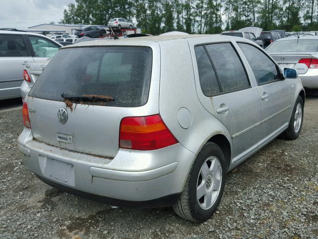 9BWGB61J824030464 - 2002 VOLKSWAGEN GOLF GLS SILVER photo 4