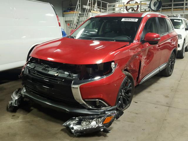 JA4JZ4AX5HZ048981 - 2017 MITSUBISHI OUTLANDER RED photo 2