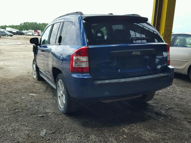 1J4FT47B39D114588 - 2009 JEEP COMPASS SP BLUE photo 3