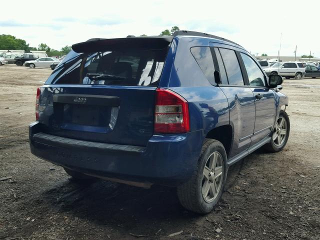 1J4FT47B39D114588 - 2009 JEEP COMPASS SP BLUE photo 4