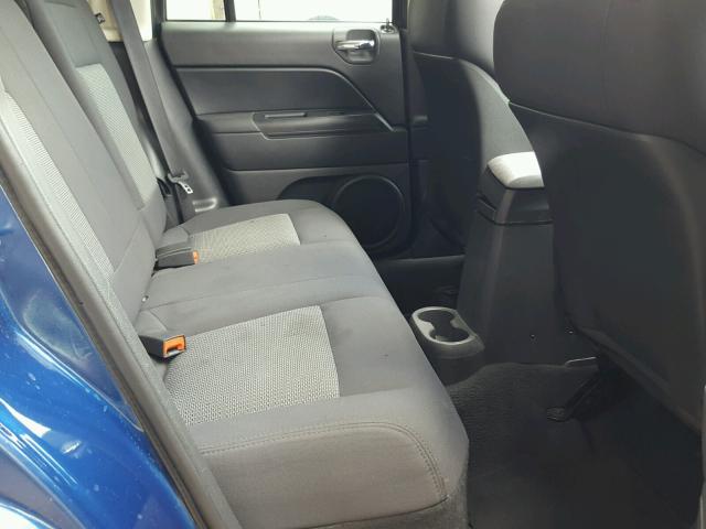 1J4FT47B39D114588 - 2009 JEEP COMPASS SP BLUE photo 6