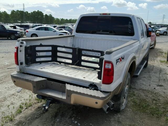 1FT7W2BT3BEA72798 - 2011 FORD F250 SUPER WHITE photo 4