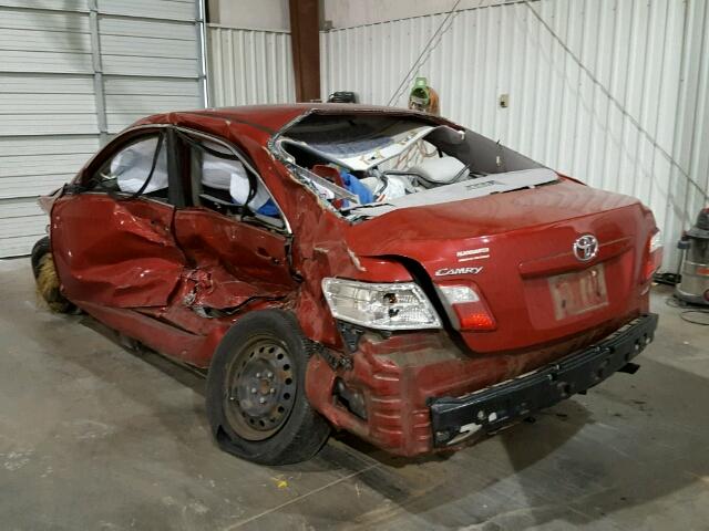 4T1BE46K99U279797 - 2009 TOYOTA CAMRY BASE MAROON photo 3