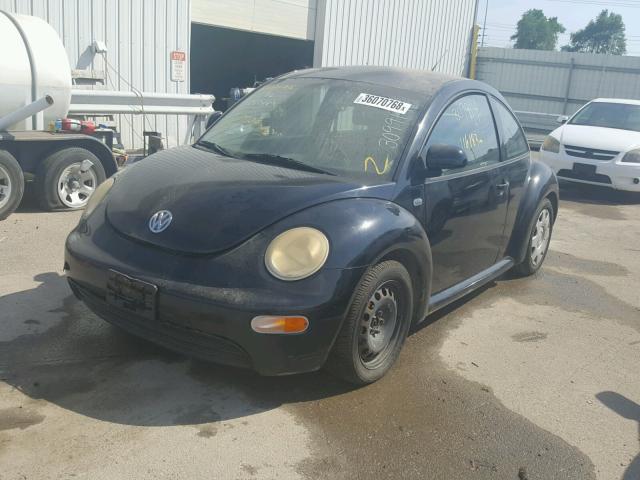 3VWBA21C6XM414074 - 1999 VOLKSWAGEN NEW BEETLE შავი ფოტო 2