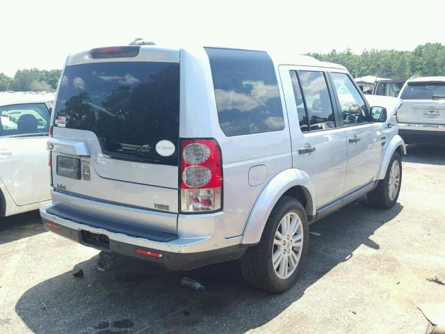 SALAM2D49AA527492 - 2010 LAND ROVER LR4 HSE PL SILVER photo 4