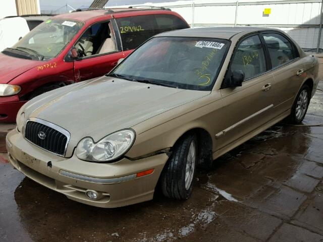 KMHWF35H03A772713 - 2003 HYUNDAI SONATA GLS GOLD photo 2