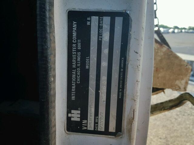 1HTLDTVN6FHA58556 - 1985 INTERNATIONAL S-SERIES 1 白色 照片 10