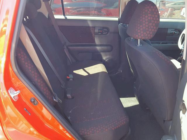 JTLKE50E891096507 - 2009 TOYOTA SCION XB RED photo 6