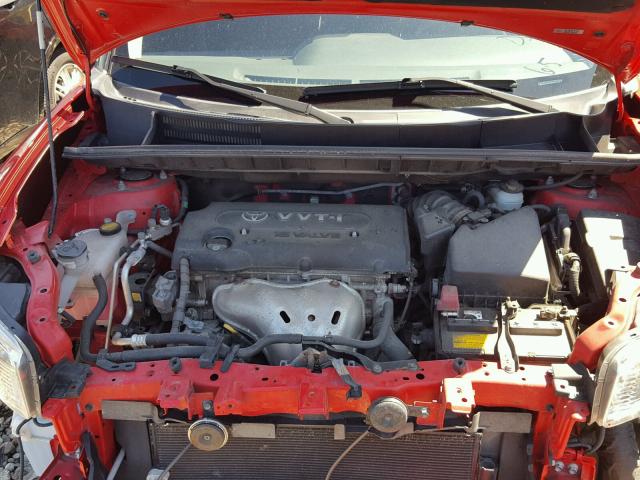 JTLKE50E891096507 - 2009 TOYOTA SCION XB RED photo 7