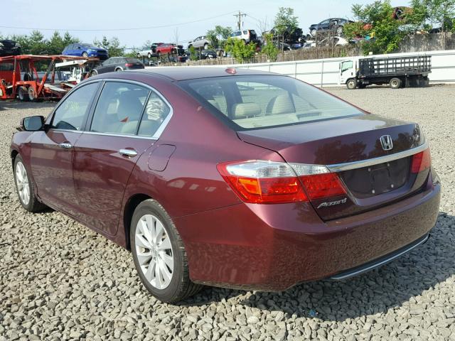 1HGCR2F85EA046888 - 2014 HONDA ACCORD EXL BURGUNDY photo 3